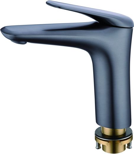 Смеситель для умывальника, серый графит RUSH Nevis (NE1735-12ant )