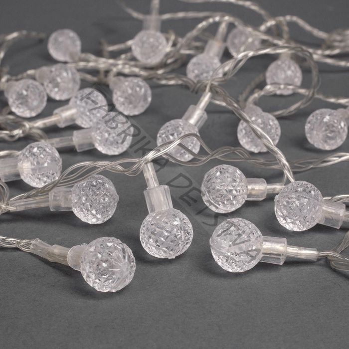 Гирлянда «Нить» 5 м с насадками «Мини фонарик», IP20, прозрачная нить, 20 LED, свечение мульти (RG/RB), мигание, 220 В