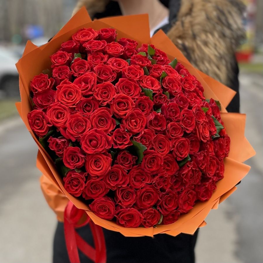 101 ажурная роза Эль Торо в упаковке