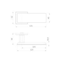 Дверная ручка Punto Olymp схема