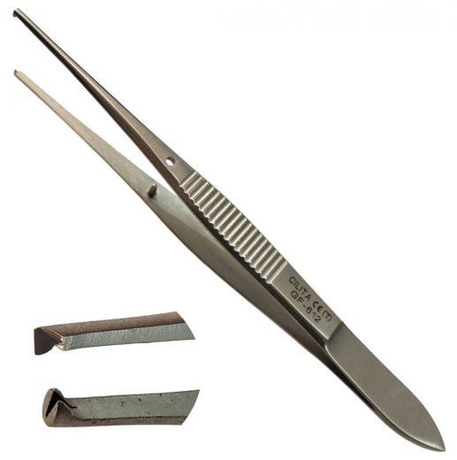 Пинцет хирургический деликатный 100 мм GF-612  прямой