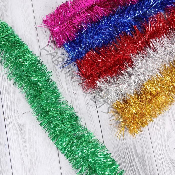 Мишура новогодняя «Зимнее волшебство. Гламур», d=9 см, 200 см, МИКС (10 штук)