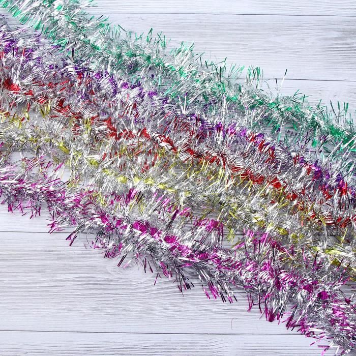 Мишура новогодняя «Зимнее волшебство. Фонарик», d=9 см, 200 см, МИКС (10 штук)