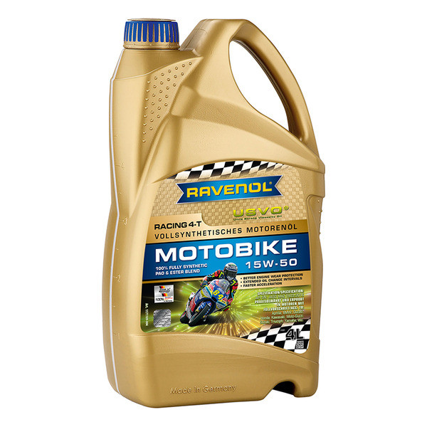 Ravenol Racing 4-T Motobike 15W-50 USVO, 4л
