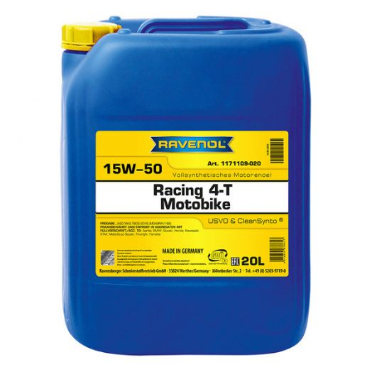 Ravenol Racing 4-T Motobike 15W-50 USVO, 20л