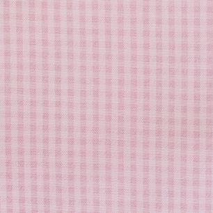 Смесовый хлопок в клеточку – цвет нежно-розовый, 50х37 см