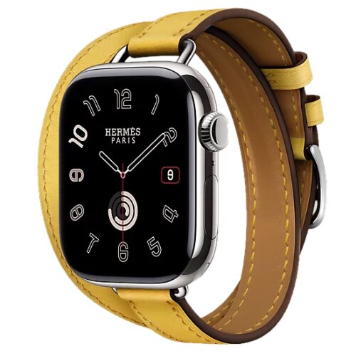 Apple Watch Series 11 Hermes 42 mm Attelage Double Tour Sun
