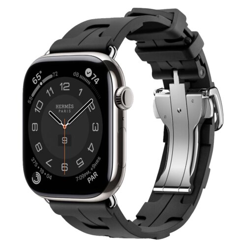 Apple Watch Series 11 Hermes 42mm Kilim Single Tour Noir