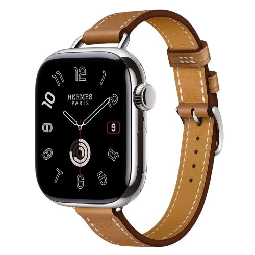 Apple Watch Series 11 Hermes 42 mm Attelage Simple Tour Gold