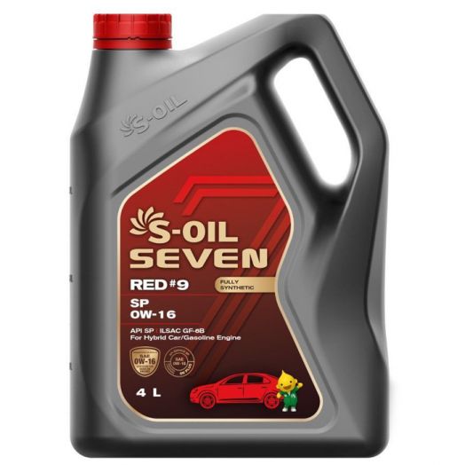 S-OIL 7 RED #9 SP 0W-16, 4л