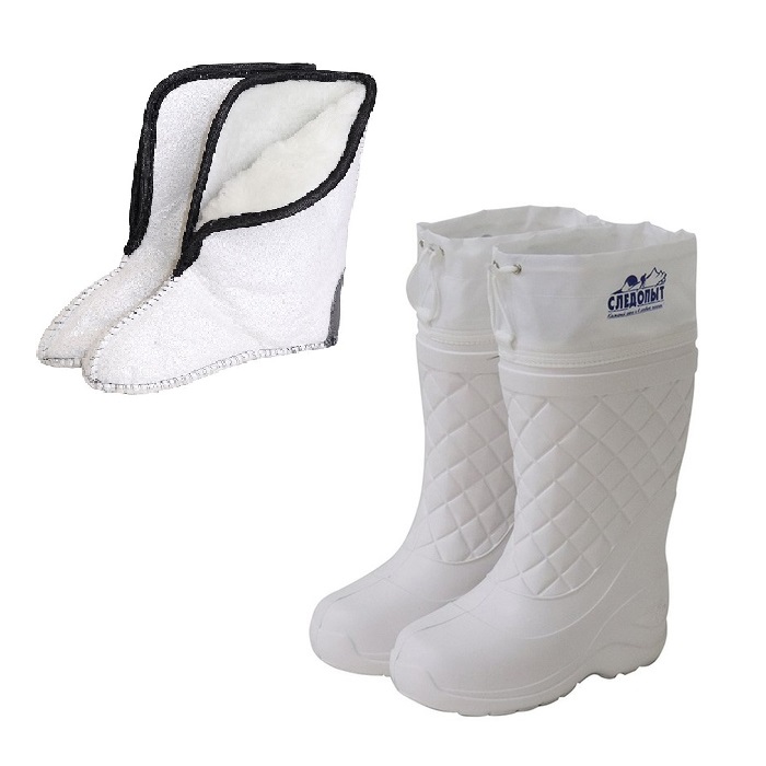 Сапоги зима женские (-50°С) ЭВА (белый) СЛЕДОПЫТ PF-RB-W