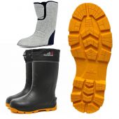 Сапоги Nordman Quaddro (-70°С) ЭВА манжета/усиленная подошва (черно/желтые) 519091-01 без шипов