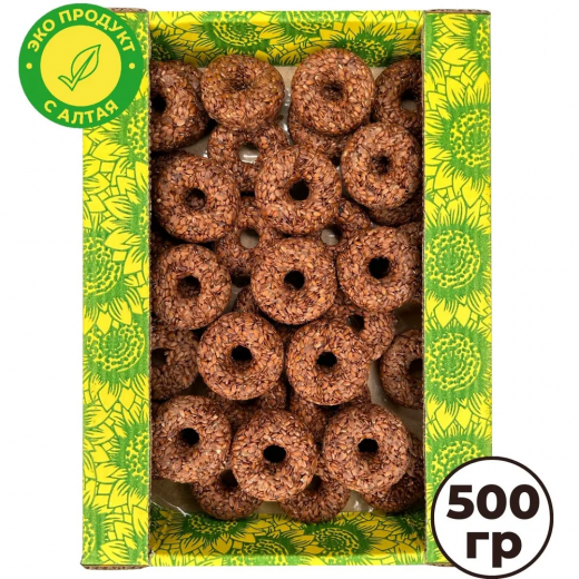 Козинак из Семян Льна с мёдом "Каравайка", 500гр