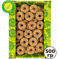 Козинак из Семян Льна с мёдом "Каравайка", 500гр