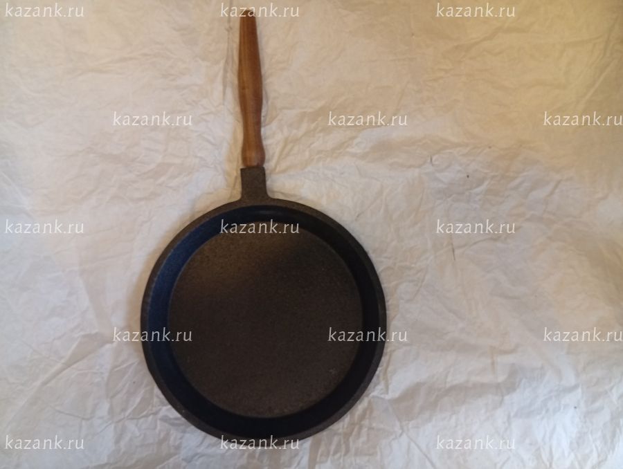 Сковорода чугунная блинная 22х1,5 см, Davr Metall