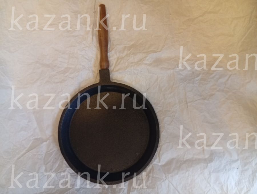 Сковорода чугунная блинная 22х1,5 см, Davr Metall