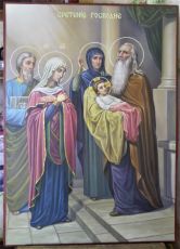 Сретение Господне  (рукописная икона вариант 8)