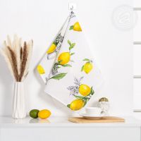 Полотенце кухонное из рогожки "Лимоны"