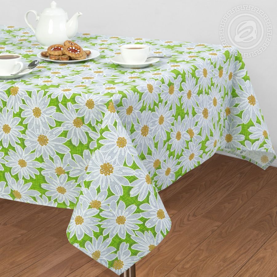 София (зелёная) (Скатерти из рогожки)
