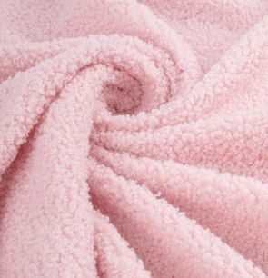 Мех барашка искусственный (мелкое букле)  - розовый 50х37 см