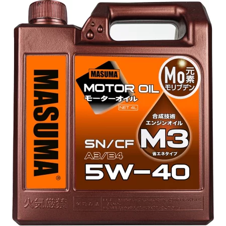 Masuma Motor Oil 5W-40 M3 SN/CF/A3B4, 4л