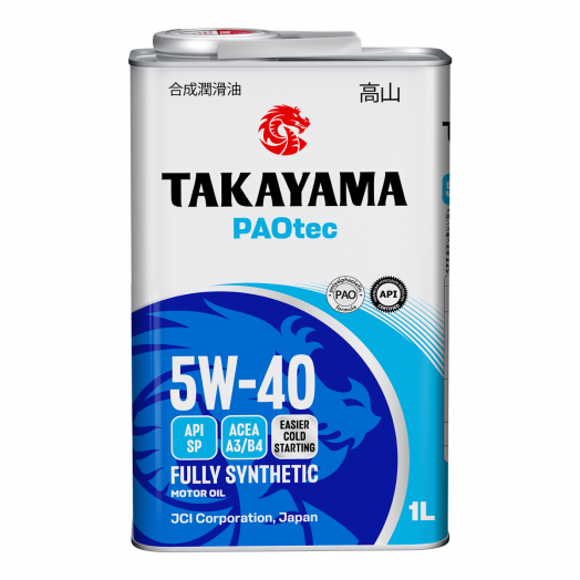 Takayama Paotec 5W-40 ACEA A3/B4 API SP, 1л