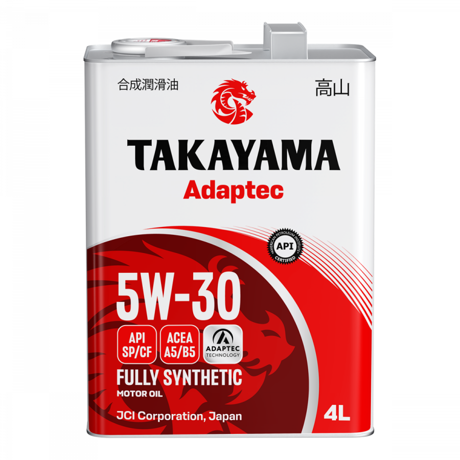 Takayama Adaptec 5W-30 ACEA A5/B5 API SP/CF, 4л