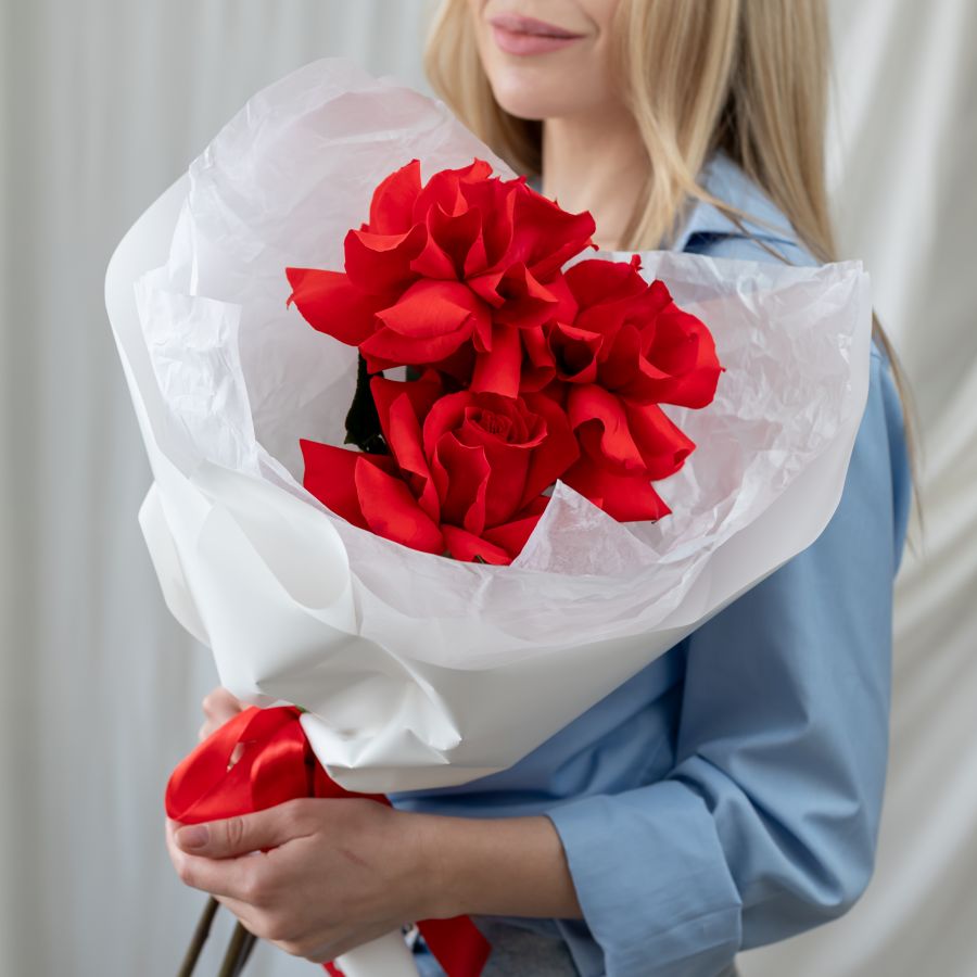 3 Французских роз (сорт Нина)