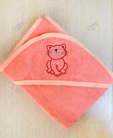 Уголок детский с вышивкой персиковый