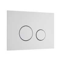 Белая клавиша для смыва KKPOL Aquafiori Sfera 350/AFS/057-10-00 с хромированными вставками схема 1 Белая клавиша для смыва KKPOL Aquafiori Sfera 350/AFS/057-10-00 с хромированными вставками схема 1