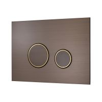 Клавиша для смыва KKPOL Aquafiori Sfera 350/AFS/058-30-00 оружейная сталь/матовое золото схема 2