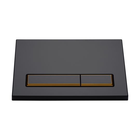Смывная клавиша KKPOL M08 350/PPC/200-00-05 черная, с золотыми элементами схема 2