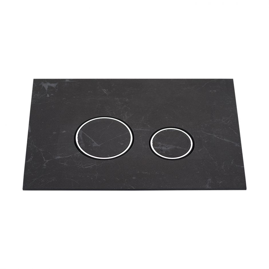 Клавиша смыва KKPOL Lapis Grande V1 350/PPK/417-00-03 Nero Greco с круглыми кнопками ФОТО