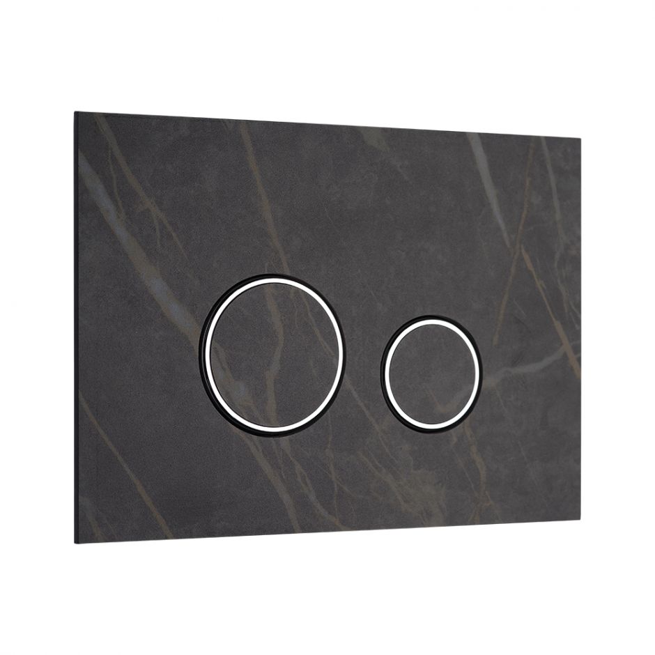 Изображение Клавиша смыва KKPOL Lapis Grande V1 350/PPK/418-00-03 Noir Desire с круглыми кнопками