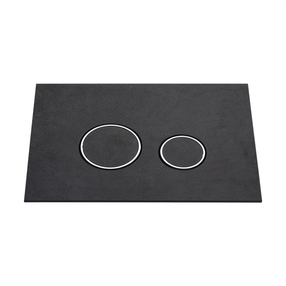 Клавиша смыва KKPOL Lapis Grande V1 350/PPK/419-00-03 Pietra Antracite с круглыми кнопками ФОТО