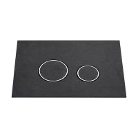 Клавиша смыва KKPOL Lapis Grande V1 350/PPK/419-00-03 Pietra Antracite с круглыми кнопками схема 2