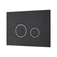 Клавиша смыва KKPOL Lapis Grande V1 350/PPK/419-00-03 Pietra Antracite с круглыми кнопками схема 3