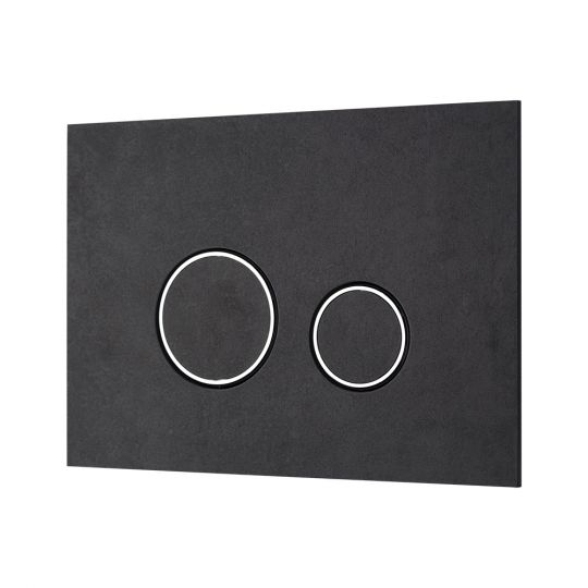 Клавиша смыва KKPOL Lapis Grande V1 350/PPK/419-00-03 Pietra Antracite с круглыми кнопками схема 3
