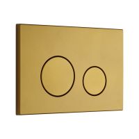 Клавиша для смыва KKPOL M11 350/PPZ/038-00-00 темное золото матовое схема 1