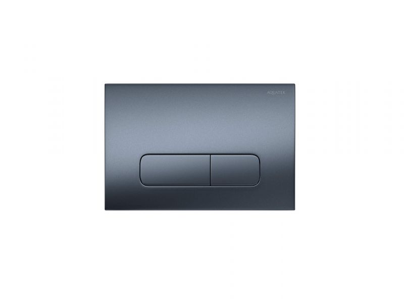 PNS-0000009 (002C-1Q) Панель смыва Aquatek Оружейная сталь матовая для INSP-0000001 Pneumo S