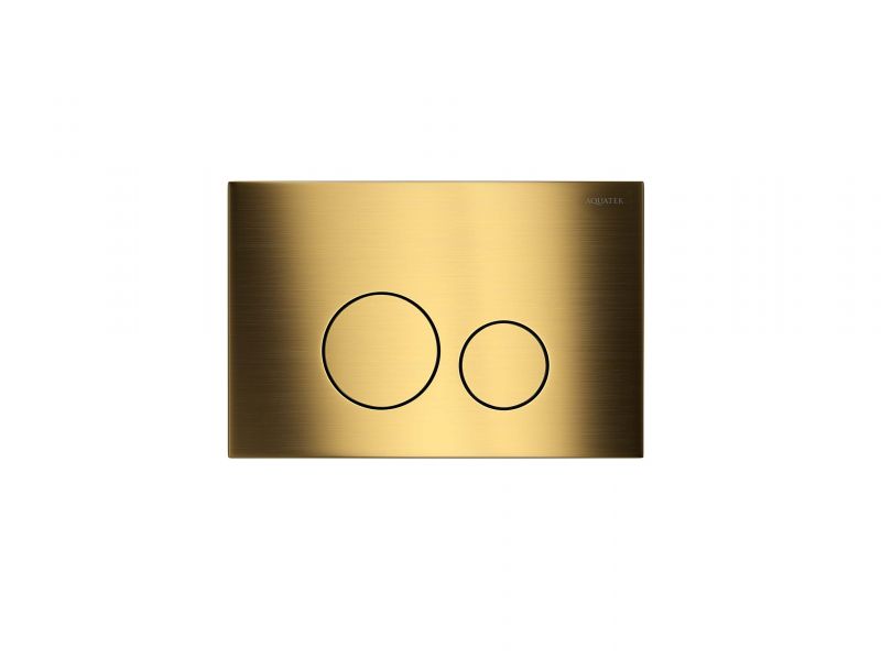 KDI-0000038 (023G) Панель смыва Aquatek нержавеющая сталь, цвет Титановое золото матовое