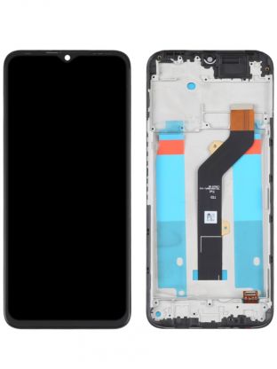 Дисплей для Tecno Spark 7 (KF6n, матрица Original) в рамке с сенсорным стеклом