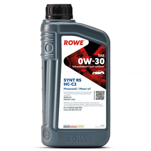 Rowe Hightec Synt RS SAE 0W-30 HC-C2, 1л