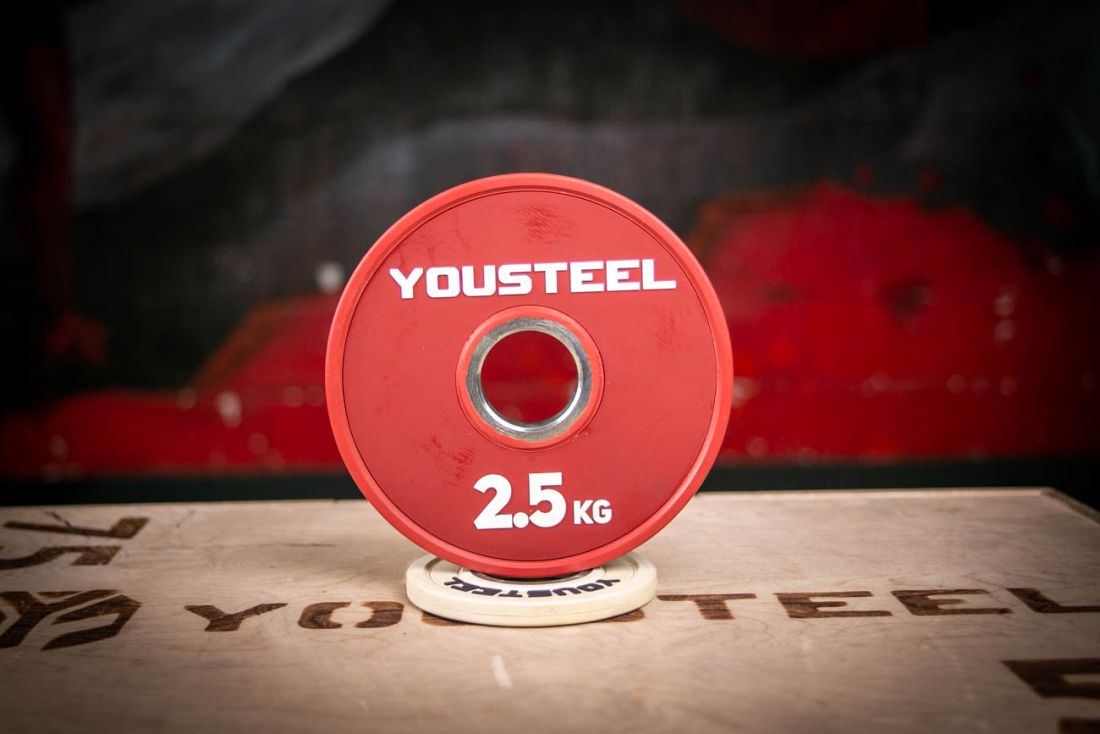 Yousteel Малый диск 2.5 кг, красный
