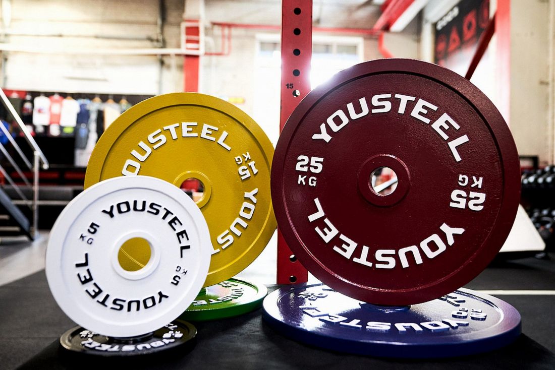 Yousteel Стальной диск 20 кг, синий