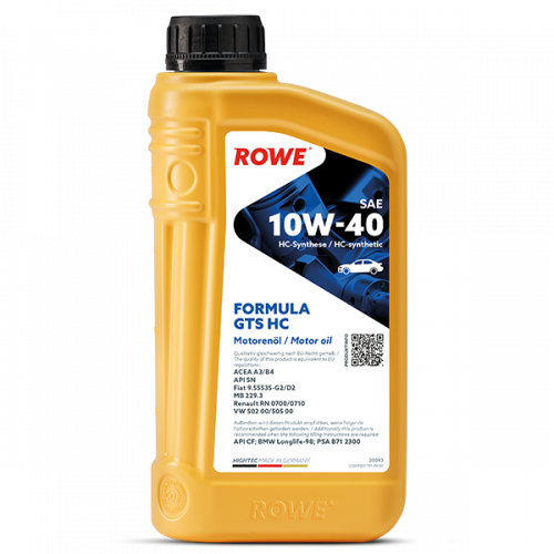 Rowe Hightec Formula GTS SAE 10W-40 HC, 1л