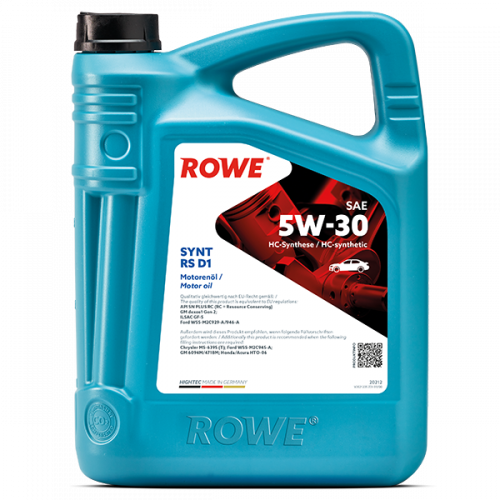 Rowe Hightec Synt RS D1 5W-30, 5л