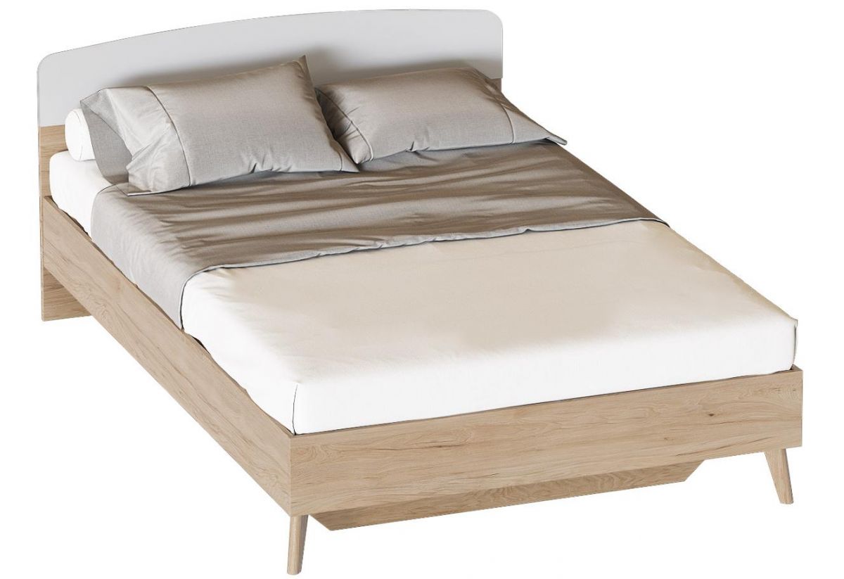 Кровать Калгари 1200х2000 Дуб Натуральный Светлый