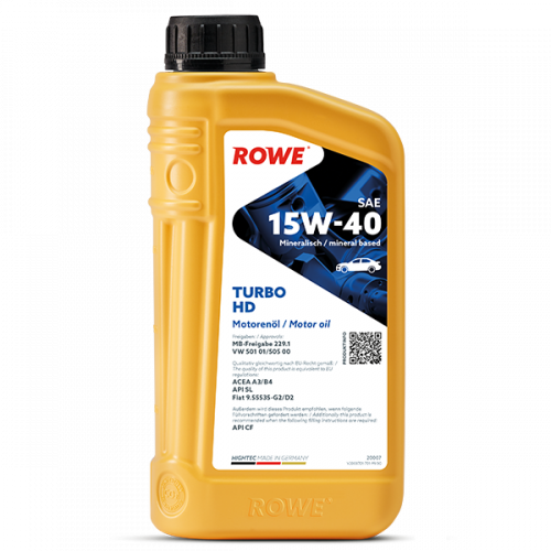 Rowe Hightec Turbo HD SAE 15W-40, 1л