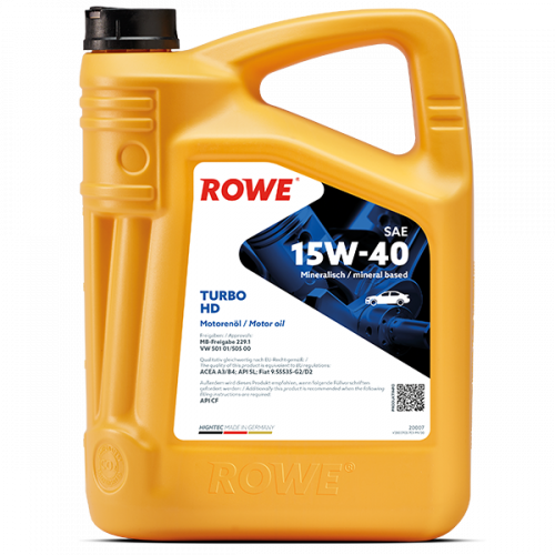 Rowe Hightec Turbo HD SAE 15W-40, 5л